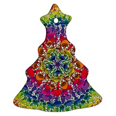 Rainbow Mushroom Mandala Ornament (christmas Tree)  by steampunkbabygirl