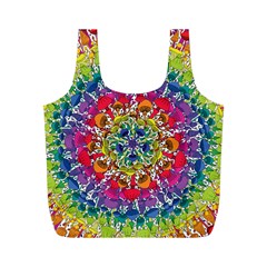 Rainbow Mushroom Mandala Full Print Recycle Bag (m)