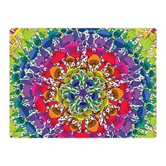 Rainbow Mushroom Mandala Double Sided Flano Blanket (mini)  by steampunkbabygirl