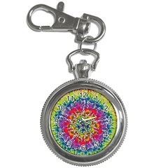 Rainbow Mushroom Mandala Key Chain Watches