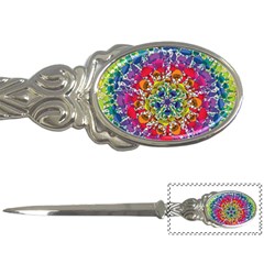 Rainbow Mushroom Mandala Letter Opener by steampunkbabygirl