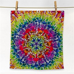 Rainbow Mushroom Mandala Face Towel by steampunkbabygirl