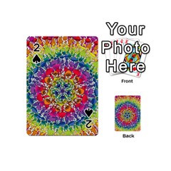 Rainbow Mushroom Mandala Playing Cards 54 Designs (mini) by steampunkbabygirl