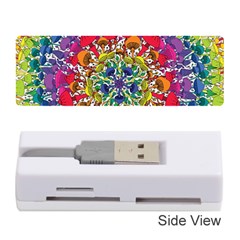 Rainbow Mushroom Mandala Memory Card Reader (stick) by steampunkbabygirl