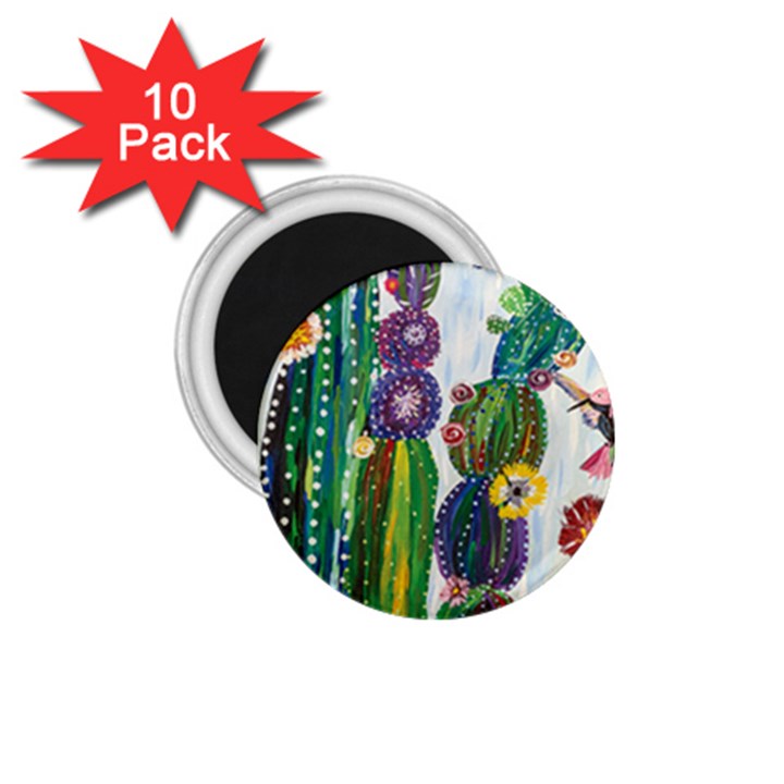 Rainbow Cactus Shirt 1.75  Magnets (10 pack) 