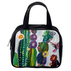 Rainbow Cactus Shirt Classic Handbag (one Side) by steampunkbabygirl