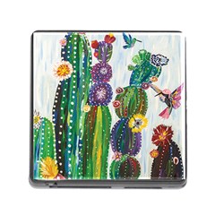 Rainbow Cactus Shirt Memory Card Reader (square 5 Slot) by steampunkbabygirl