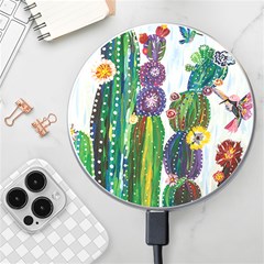 Rainbow Cactus Shirt Wireless Charger