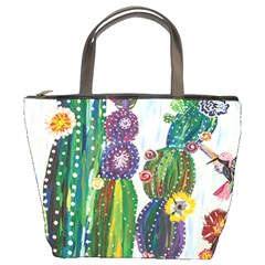 Rainbow Cactus Shirt Bucket Bag by steampunkbabygirl