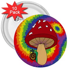 Wizard Snail 3  Buttons (10 Pack)  by steampunkbabygirl