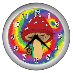 Wizard Snail Wall Clock (silver) by steampunkbabygirl