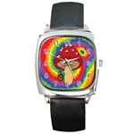 Wizard Snail Square Metal Watch Front