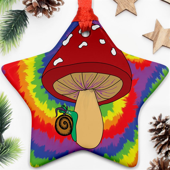 Wizard Snail Star Ornament (Two Sides)