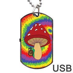 Wizard Snail Dog Tag Usb Flash (two Sides) by steampunkbabygirl