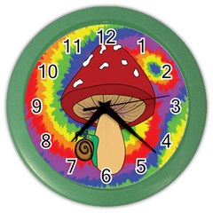 Wizard Snail Color Wall Clock by steampunkbabygirl