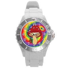 Wizard Snail Round Plastic Sport Watch (l) by steampunkbabygirl