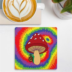 Wizard Snail Uv Print Square Tile Coaster 