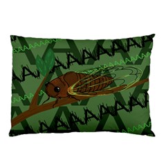 Cicada Pillow Case (two Sides) by steampunkbabygirl