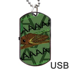 Cicada Dog Tag Usb Flash (two Sides) by steampunkbabygirl