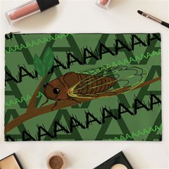 Cicada Cosmetic Bag (xxl) by steampunkbabygirl