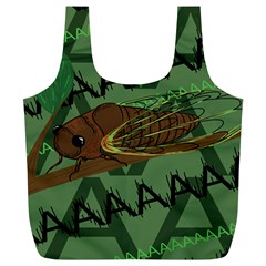 Cicada Full Print Recycle Bag (xl) by steampunkbabygirl