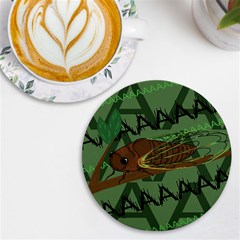 Cicada Uv Print Round Tile Coaster by steampunkbabygirl