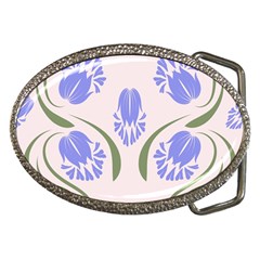 Folk Flowers Print Floral Pattern Ethnic Art Belt Buckles by Eskimos