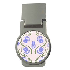 Folk Flowers Print Floral Pattern Ethnic Art Money Clips (round)  by Eskimos