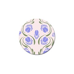 Folk Flowers Print Floral Pattern Ethnic Art Golf Ball Marker by Eskimos