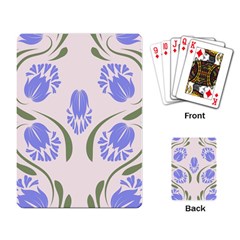 Folk Flowers Print Floral Pattern Ethnic Art Playing Cards Single Design (rectangle) by Eskimos