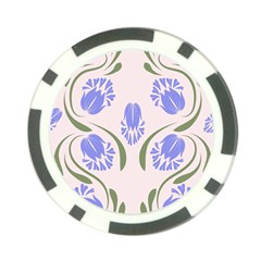 Folk Flowers Print Floral Pattern Ethnic Art Poker Chip Card Guard (10 Pack) by Eskimos