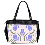 Folk flowers print Floral pattern Ethnic art Oversize Office Handbag (2 Sides) Back