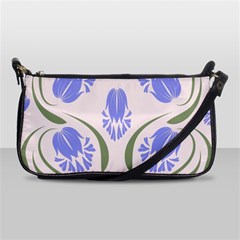 Folk Flowers Print Floral Pattern Ethnic Art Shoulder Clutch Bag by Eskimos