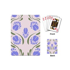 Folk Flowers Print Floral Pattern Ethnic Art Playing Cards Single Design (mini) by Eskimos