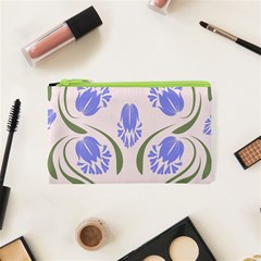 Folk Flowers Print Floral Pattern Ethnic Art Cosmetic Bag (xs) by Eskimos