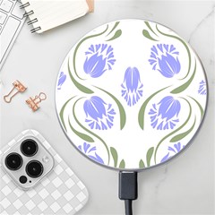 Folk Flowers Print Floral Pattern Ethnic Art Wireless Charger by Eskimos