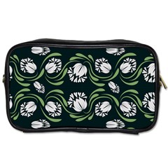 Folk Flowers Print Floral Pattern Ethnic Art Toiletries Bag (one Side) by Eskimos