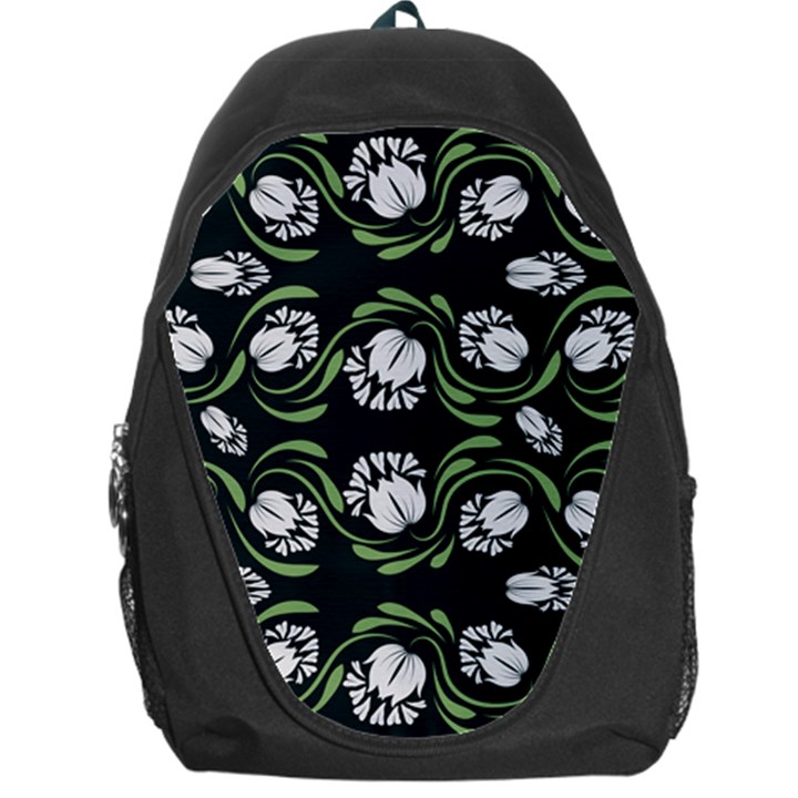 Folk flowers print Floral pattern Ethnic art Backpack Bag