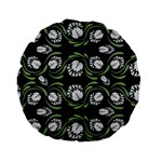 Folk flowers print Floral pattern Ethnic art Standard 15  Premium Flano Round Cushions Front