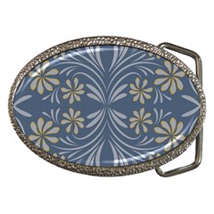 Folk Flowers Print Floral Pattern Ethnic Art Belt Buckles by Eskimos