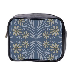 Folk Flowers Print Floral Pattern Ethnic Art Mini Toiletries Bag (two Sides) by Eskimos