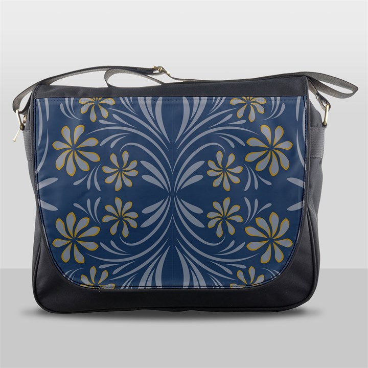 Folk flowers print Floral pattern Ethnic art Messenger Bag