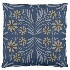 Folk Flowers Print Floral Pattern Ethnic Art Large Flano Cushion Case (one Side) by Eskimos