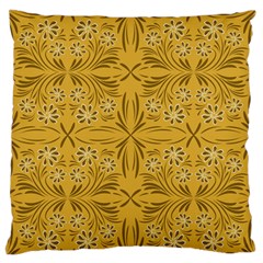 Folk Flowers Print Floral Pattern Ethnic Art Large Flano Cushion Case (one Side) by Eskimos