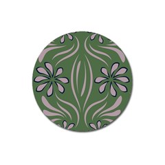 Folk Flowers Print Floral Pattern Ethnic Art Magnet 3  (round) by Eskimos