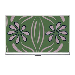 Folk Flowers Print Floral Pattern Ethnic Art Business Card Holder by Eskimos