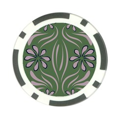 Folk Flowers Print Floral Pattern Ethnic Art Poker Chip Card Guard by Eskimos