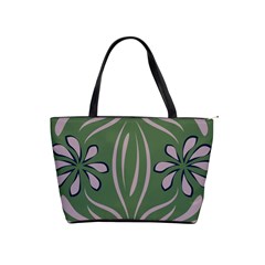 Folk Flowers Print Floral Pattern Ethnic Art Classic Shoulder Handbag by Eskimos