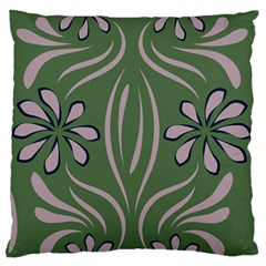 Folk Flowers Print Floral Pattern Ethnic Art Standard Flano Cushion Case (two Sides) by Eskimos