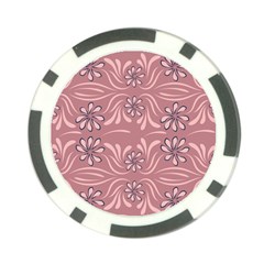 Folk Flowers Print Floral Pattern Ethnic Art Poker Chip Card Guard (10 Pack) by Eskimos